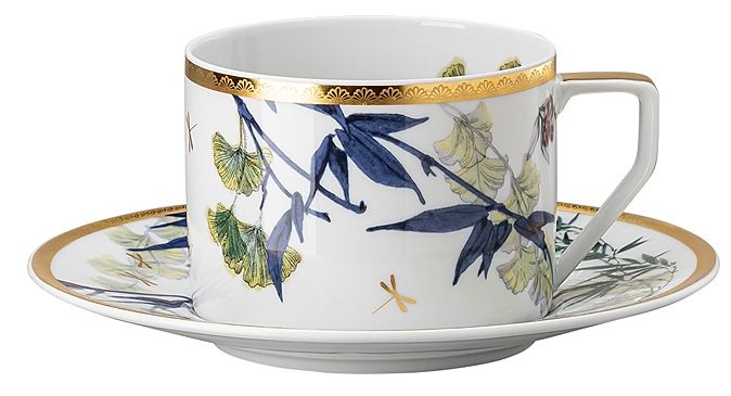 Чашка чайная с блюдцем  230 мл., Д 15,5 см, Rosenthal, Турандот, Heritage Turandot,