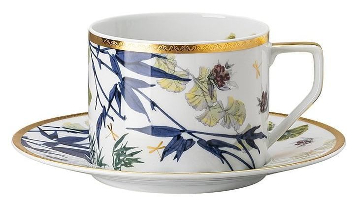 Чашка чайная с блюдцем  320 мл., Д 16,5 см, Rosenthal, Турандот, Heritage Turandot,