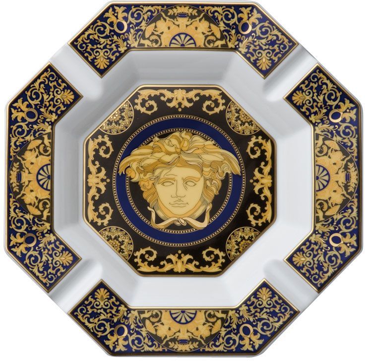 Пепельница 24 см., Versace MEDUSA BLAU арт. 14096-409620-27243