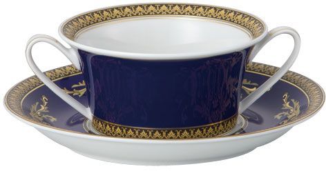 Бульоница с блюдцем  Versace MEDUSA BLAU арт. 19325-409620-10420