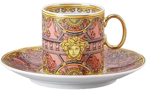 Чашка с блюдцем для эспрессо, 100 мл., Versace LA SCALA DEL PALAZZO арт. 19335-403665-14715