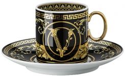 Чашка с блюдцем для эспрессо, 90 мл., Versace VIRTUS GALA арт. 19335-403729-14715