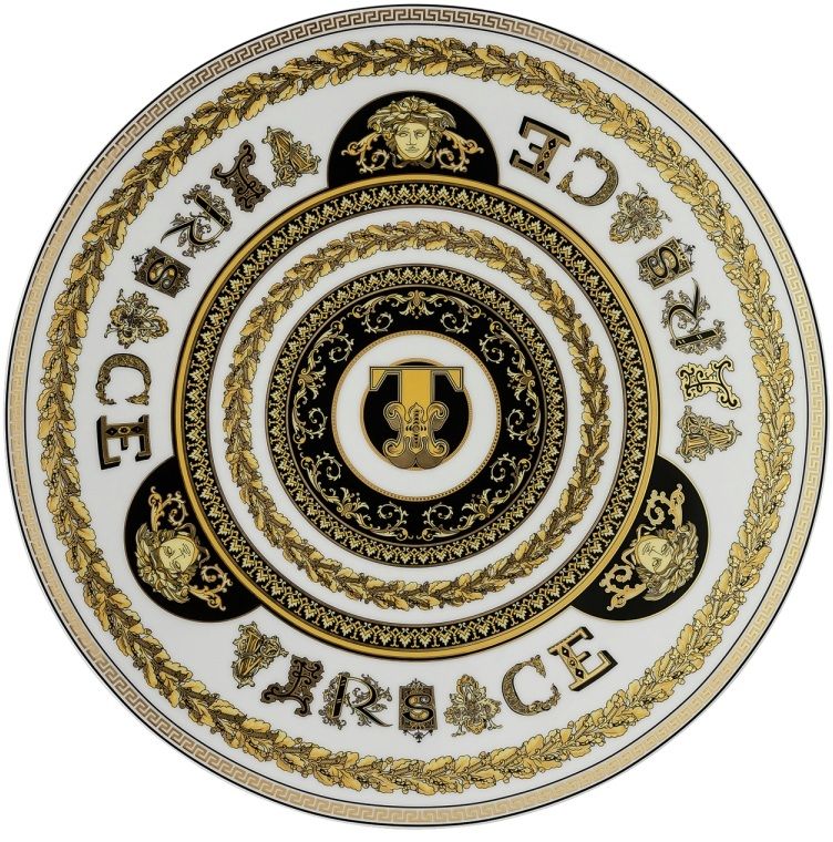 Тарелка подстановочная 33 см., Versace VIRTUS ALPHABET арт. 19335-403750-10263